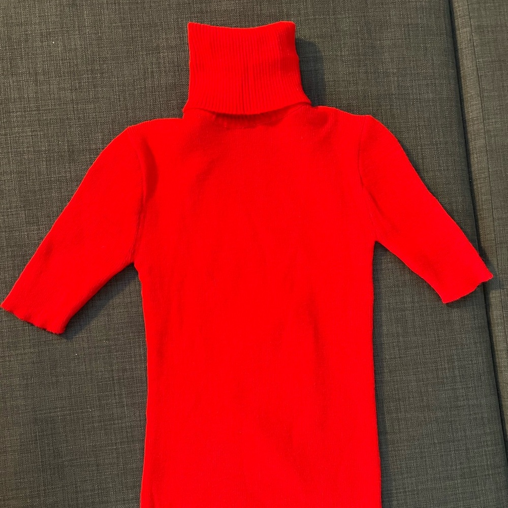 Vintage red turtle neck